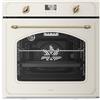 Klarstein Victoria Pyro Forno da Incasso 60 cm - 76L, 11 Funzioni, Pirolitico, Classe A, Design Retrò, Forno Elettrico Ventilato, Pulizia Facile, Manopole Dorate, Crema