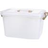 JE CHERCHE UNE IDEE JE CHERCHE UNE IDÉE, RG0028, Contenitore in plastica da 10 litri, Ottimizza il tuo spazio con questo contenitore da 10 litri su ruote, Facile da trasportare, Maniglie ergonomiche