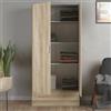 Dmora Armadio Guardaroba a Due Ante e Un cassetto, Colore Rovere, cm 79 x 35 x h171