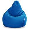 Loft 25 - Poltrona sacco da gaming, per soggiorno all'interno e all'esterno, resistente all'acqua, design ergonomico per offrire supporto al corpo, durevole e confortevole(poltrona sacco, blu Marocco)