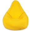 Loft 25 Sedia Gaming Bean Bag per Adulti | Seduta A Sacco per Esterni e Interni | Resistente all'Acqua Pouf | Puff Poltrona Sacco con Schienale (Bean Bag, Giallo)