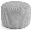 bananair - Poggiapiedi per Soggiorno - Rivestimento lavabile, imbottitura in schiuma - Foot Stool elegante, Ottomano Morbido e Confortevole (55 x 30 cm, Grigio Chiaro)