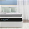 Azure Mattresses Azure - Materasso singolo 90 x 190 x 25 cm, ibrido ortopedico con gel memory foam, molle insacchettate a 7 zone, supporto per alleviare il dolore alla schiena, copertura rinfrescante e traspirante