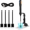 ZKSmao Agitatore automatico in resina epossidica & Paint Mixer con timer e supporto, asta elettrica per colata in resina, silicone, resina per miscelazione per legno, gioielli, artigianato