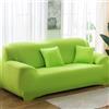 Hiseng Tinta Unita Copridivano 1 2 3 4 Posti, Copridivano Elasticizzato, Universale Copridivano con 2 Federe Spandex Antiscivolo Copri Divano (Verde Frutta,3 posti)