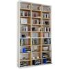 VCM Libreria in piedi | Scaffale salvaspazio per 1080 CD o 504 DVD | 27 scomparti di cui 16 regolabili in altezza | Elegante scaffale in legno classico | Dimensioni: altezza 181 x larghezza 102 x