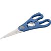 Tasty Forbici da cucina - Forbici per la casa in acciaio inox premium con leva-capsule, 20 x 8 cm, ideali per tutti i lavori di taglio in cucina e casa, grigio/blu/argento