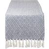 DII Intrecciato Cotone Runner Perfetto per Estate, Feste e Uso Quotidiano Diamante 15x72 French Blue