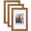 walther design Grado HI318E3 - Cornice portafoto in legno, 13 x 18 cm, confezione da 3, rovere
