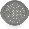 Salter Teglia per pizza Marblestone da 37 cm con manici - Antiaderente, senza PFOA, fondo forato per una cottura uniforme, utilizzabile in forno fino a 220°C, acciaio al carbonio, grigio
