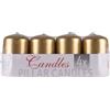 DONAU HOME Candela colonna/candela di paraffina/vernice Avvento/50 x 80 mm/ 4 pezzi/oro/candele rustiche/candele decorative candela di cera/decorazione per la decorazione