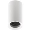 GTV - Faretto da superficie Plafoniera Spot GU10 Rotondo Alluminio Bianco Lampada da soffitto Illuminazione interna Faretto a montaggio superficiale Downlight Moderno per la casa