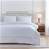 Paoletti Set copripiumino Elara - Set di biancheria da letto di lusso in cotone a 200 fili con bordo ricamato (Champagne - Super King)