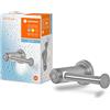 LEDVANCE BATHROOM portarotolo con luce notturna, 0,18W, 10lm, luce bianca calda 3000K, batteria inclusa, sensore di luce diurna e di movimento, lunga durata, protezione IP44, risparmio energetico