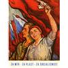 Wee Blue Coo Propaganda politica campagna socialismo bandiera fiore stampa arte poster 30x40 cm 12x16 in BB6799B