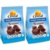 CÉRÉAL - Brownie Senza Zuccheri con Cacao Sostenibile Rainforest Alliance, Senza Latte e Lattosio, Ridotto Impatto Glicemia, -45% Grassi Saturi 40g (Confezione da 2)