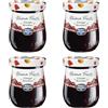 Menz&Gasser, Confettura Extra di Ciliegie Prima Frutta, con 50% di Frutta, Realizzata con Frutti di Alta Qualità IQF, Lavorata in Trentino-Südtirol, Naturalmente Senza Glutine, Vegan, 4x340g