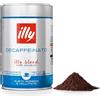 illy, Caffè Macinato per Espresso Tostato DECAFFEINATO, 100% Arabica con Note di Caramello, Cioccolato e Pan Tostato, Senza Caffeina, Gusto Equilibrato, Confezione da 250g