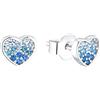 s.Oliver Orecchini a perno in Argento 925 Gioielli da orecchio per bambini, con zirconi sintetici, 0,6 cm, Argento, cuore, Fornito in confezione regalo per gioielli