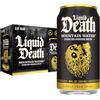 Liquid Death, Acqua di montagna frizzante, confezione da 12 (lattine da 12 once), vera fonte di montagna, 100% prodotto in America
