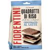CAIYA Fiorentini Quadrotti di Riso Mini Cialde di Riso Ricoperte di Cioccolato al Latte Senza Glutine (Gluten Free) 80g