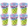 Fini Tennis Ball Gomme da Masticare con Ripieno Gusto Limone Pacco con 6 Barattoli da 200 gr