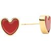 GM INDUSTRIE ITALIANE Srl ATELIER 163 ORECCHINO CUORE SMALTATO ROSSO