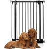 Bettacare Cancelletto per Cani Elite Extra Alto, 71cm - 80cm, Nero Opaco, Extra Alto con 96.8cm di Altezza, Cancelletto a Pressione per Cani e Cuccioli, Barriera per Animali Domestici e Cani