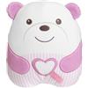 Chicco Peluche Tenero Orsetto, Morbido Peluche Elettronico per Bambini, Imbottitura Morbida, 20 Minuti di Musica Rilassante e Meditativa, Luce Soffusa, Lavabile in Lavatrice, 0 Mesi +, Rosa
