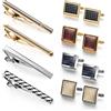 Wynameleri Set Regalo per Testimone di Nozze per Gemelli da Uomo, Scatola per Gemelli da Uomo, Regalo Formale in Rame per Fratelli Adulti, Gemelli Personalizzati Eleganti per Uomo, Wynameleri Gemelli
