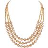 BOCAR Collana a 3 Strati con Perline in Vetro, Stile Boemo per Donna (NK-10697-gold)