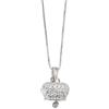 Argenteria MB Ciondolo Campanella Capri in Argento 925, Charm con Pavé di Zirconi, Per Collana Bracciale Donna, Idea Regalo