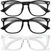 Gaoye Occhiali con blocco della luce blu - Occhiali da vista finti quadrati alla moda, anti raggi UV, occhiali da gioco per computer, occhiali blu per donne/uomini