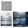 Generico Kit Rimozione Graffi Acciaio Inox Pasta Lucidatura Metalli Riparazione Profonda Multiuso per Lavelli Cucina Frigorifero Forno Piano Cottura Elettrodomestici Kit Ripristino Superfici Acciaio