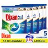 Dixan Discs Classico, Detersivo Lavatrice in Capsule, Confezione da 5 x 30 lavaggi