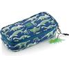 Miquelrius - Astuccio scolastico ovale, astuccio riciclato di grande capacità con cerniera, patta organizzatrice, maniglie in tessuto, rientro a scuola, 22 x 11,5 x 5,5 cm, Fossil