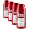 INTESA POUR HOMME | Deodorant Parfumé Woody 24h, 150mL (Confezione da 4)