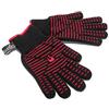 Charbroil Char-Broil 140 519 - Guanti da Barbecue in Fibra Aramidica e Cotone, Nero/Rosso