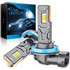 Sycreek H11 H8 H9 H16 LED Lampadine Auto 26000LM 6000K Bianco Freddo, Super Luminoso Senza Ventola, 1:1 Plug & Play Canbus 98% No Errore, Fari Auto Alta Visibilità, Sostituzione Alogene