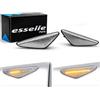 Esselle Parts Coppia Frecce Laterali Trasparenti Progressive Dinamiche a LED per BMW X3 F25 X5 E70 X6 E71 E72, Plug and Play Canbus Nessun Errore