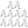 A ABSOPRO 10 Pz Clip di Fissaggio per Pannello Posteriore del Baule Compatibile per VW, Tonalità Argento