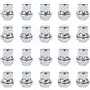 Bohaner 20 dadi esagonali per cerchi in lega M12 x 1,5, da 19 mm, estremità chiusa, M12 x 1,5, con rondelle galleggianti, compatibili con la maggior parte delle Ford Focus, Fiesta, Fusion, Escort
