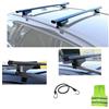 CLICK & GO COMPATIBILE CON DR Dr 4 5p (2017 in poi) BARRA PORTATUTTO PORTABAGAGLI PER TETTO AUTO DA 110CM BARRE PER AUTO CON RAILING PER CORRIMANO SIA APERTO CHE CHIUSO