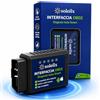 soleilx OBD2 soleilx Chip Bluetooth 5.2 Migliorato per iOS Android e Windows, Scanner Diagnostico Auto, Lettore Errori Motore, Cancella Check Engine, Diagnosi Tempo Reale per Benzina dal 2001 Diesel dal 2004