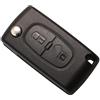 RISVOWO 2 Tasti Guscio Chiave Auto CE0536, RISVOWO Custodia Chiave Ricambio, 2-Bottoni Telecomando Custodia Chiave, Cover Guscio Chiave Compatibile con Partner Citroen C2 C3 C4 C5 C6 C8 Peugeot 207 307 308