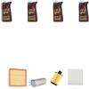 HOFFCAR Kit tagliando 4 FILTRI e 4L OLIO M compatibile con Alfa Romeo Mito (955) 1.6 Jtdm 88kw dal 2008