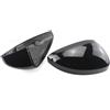 HTVTKRFGRL Cappuccio Specchio Esterno Adatto Per VW Per Tiguan AD BW MK2 2016 2017 2018 2019 2020 2021 Nero Lucido Plastica ABS Copertura Calotta Alloggiamento Specchietto