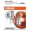 OSRAM Original 12V P21/5W lampada ausiliaria alogena 7528-02B in Blister doppio