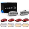 Esselle Parts Coppia Frecce Laterali Trasparenti Progressive Dinamiche a LED per Alfa Romeo Mito, 147 pre-restyling, GT, Fiat Bravo MK2, Plug and Play Canbus Nessun Errore