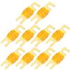 A ABSOPRO Fusibili piccolo ANL 40A 10 Pezzi Protezione Per Auto | Colore: Tono Oro, Arancione. Materiale: Plastica, Metallo. Compatibile: Per Camper, ATV, SUV. Installazione: Diretta.